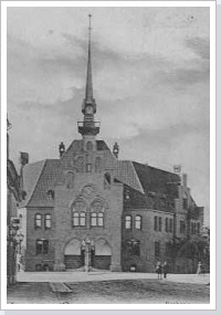 Das Nauener Rathaus um 1910.