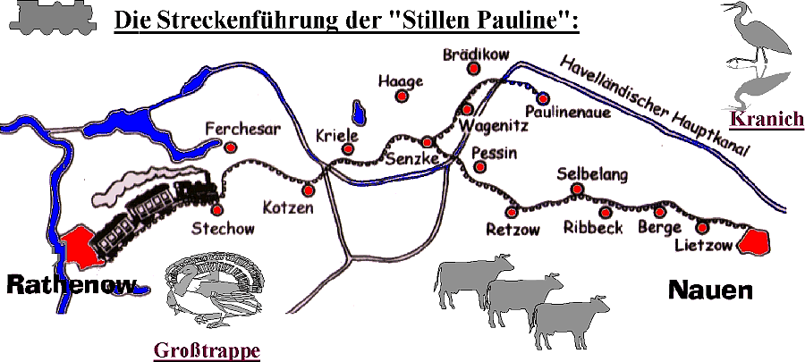 Die Streckenf&uuml;hrung der RSN.