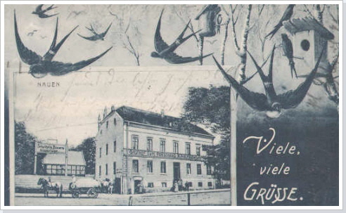Doppelgastst&auml;tte: *Forsthaus* und *Kaiserkeller*. / An restaurant became built direct at the main-station.