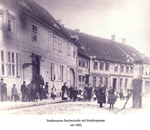 Nach dem Wiederaufbau entstanden im Wesentlichen zweigeschossige Fachwerkbauten.
