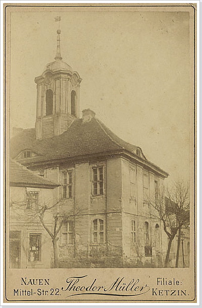 Rathaus in der Bergstra&szlig;e von 1700-1891.