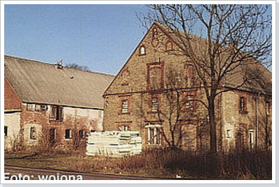 Die letzten Stallanlagen des Vorwerks Neukammer. / The last stable of the Agrarian-outstation.